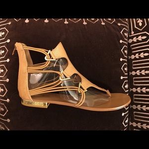 Aldo Barbiana gladiator Tan sandal.
